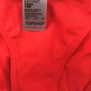 Topshop Swim Topshop Neon String Bikini Nwt Gold Detail Poshmark